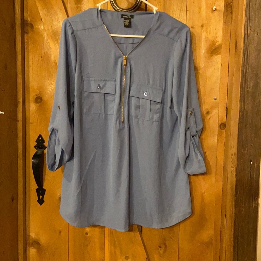 Rue21 L Blue Blouse